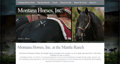 Desktop Screenshot of montanahorses.com